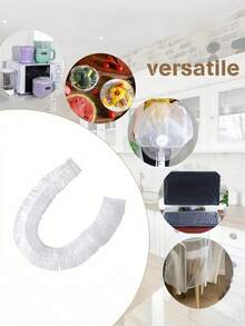 10/20/30 件装透明家用电器罩，带加厚橡胶圈防尘，长度 45 厘米，适用于烤箱、炸锅、搅拌机、烤面包机、空气炸锅、电饭煲等小型电器，适合学校、办公室、家庭、旅行、收纳包等场所使用。