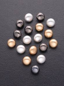 20pcs 10mm Round Sewing Metal Buttons Mushroom Buttons For Clothing Dress Accessories Scrapbooking Garment Decorative DIY Crafts Tool