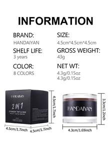 HANDAIYAN 防水持久二合一眉膏，易于涂抹，打造清晰自然的眉毛，具有 3D 立体凝胶 + 眉膏双重效果，适合日常化妆、约会、户外活动、游泳、健身、野餐和露营，配有眉刷，有多种颜色可供选择，万圣节 - 彩色 - 查看 13