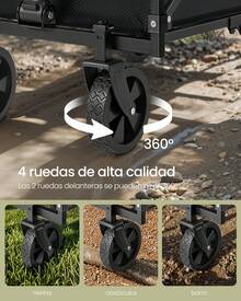 SONGMICS Portable Shopping Carts - Black - View 9