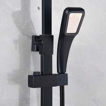 Shower System With Thermostat Shower Fitting Rain Shower Shower Shower Column Shower Set - 黑色 - 查看 9