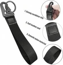 Universal Wrist Key Lanyard| Hands-Free Anti-Loss Strap, Adjustable & Unisex For Sports, Work & Outdoors - 2 件裝 黑色 - 查看 2