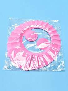 1pc Adjustable Shampoo Cap, Ear Protection Shower Cap, Shower Cap, Shower Products,Random Color Home Bathroom Decor Summer - Multicolor - View 8