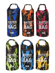 30L Camouflage Floating Dry Bag Backpack, Roll Top Dry Bag Keeps Gear Dry, Suitable For Kayaking, Rafting, Boating, Swimming, Camping, Hiking, Beach, Fishing
