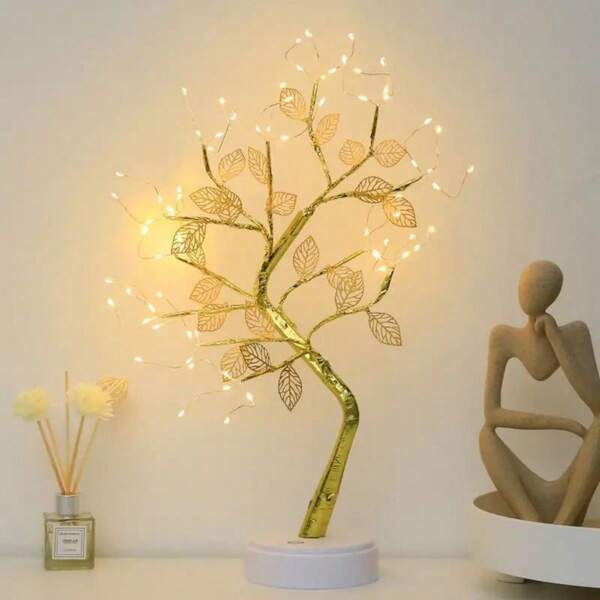 Mini Tree String Lights - Fairy Lights For Bedroom, Living Room, Wedding & Holiday Decor (Christmas/Halloween)