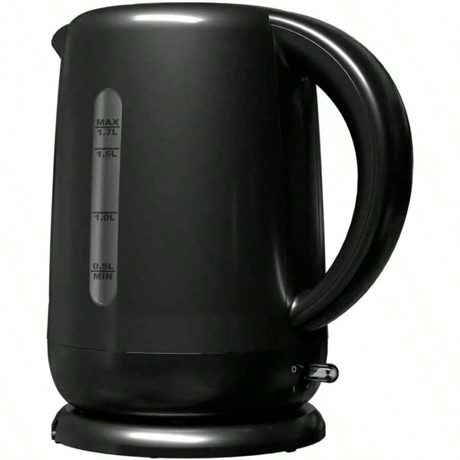 Hervidor eléctrico de 1.7 litros modelo BVSTKT3101, rápido calentamiento de agua, sistema de apagado automático, base giratoria de 360°, ventana medidora y filtro extraíble, ideal para té y café diario. - Ninguno - Ver 1