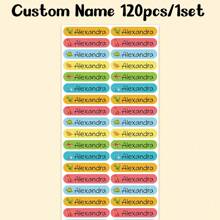 60pcs/ 120pcs/ 180pcs/ 240pcs Custom Name Sticker, Cartoon Small Fresh Cute Waterproof Modern School Supplies Label, Back To School, School Supplies, Paper Name, Category Sticker, Number Category, Customized Waterproof Name Labels For School Supplies, Personalized Stickers For Water Bottles, Lunch Boxes, And Personal Items, Warm Ambience, Autumn Home Refresh, Xmas Decoration