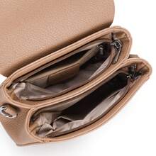 Geantă crossbody clasică și simplă pentru femei, cu curea de umăr jacquard/curea de umăr reglabilă, material moale, potrivită pentru uzul zilnic al femeilor. - Maro - Vizualizare 2