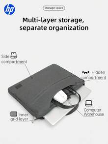 Túi đựng máy tính xách tay HP dành cho máy tính xách tay Surface Air Pro M1 M2 M3 13/14 inch Phụ kiện túi đựng máy tính xách tay Vỏ chống nước Màu đen/xám/màu mơ Mùa tựu trường - màu đen - Xem 6