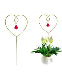 Plant Stem Support, Reusable Metal Climbing Plant Stems Support Stake,Durable Monstera Stabilizer Grapple Holder, Unique Design For Climbing Plants, Turtle Shell Bamboo Clamp Set, Ideal Plant Support For Thriving Growth