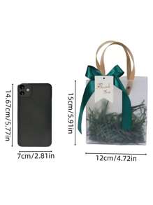 1pc 15*12cm Delicate Mini Handmade Knitted Bouquet With Tote Bag - Two Colors Sunflower Bouquet, Home Decor, Room Decoration Gift, Matte Thick Tote Bag With Thank You Label And Ribbon, Teacher Gift - Perfect For Indoor, Outdoor, Dating, Party, Festival, Home, Office, Mother's Day, Father's Day, Christmas, Graduation, Thanksgiving, Valentine's Day, Wedding, Teacher's Day, Ideal Gift For Family, Teachers, Relatives And Friends