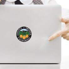 Orange County California Stickers, Suitable For Car Bumpers, Cups, Tablets, Mobile Phone Cases, Etc., Disposable Stickers