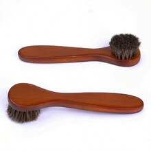 Dauber Brush Premium Horse Hair Applicator Brush For Leather Care Ideal Horsehair Shoe Brush For Applying Cream