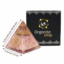 Rose Quartz Pyramid Handcrafted Healing Crystal Pyramid For Love Peace And Chakra Balance Meditation And Reiki Tool Spiritual Gift Home Decor - Thạch anh hồng - Xem 7