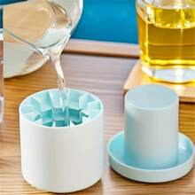 1pc Easy-To-Release Silicone Ice Tray Makes Perfectly Shaped Ice Cubes - Holds Up To 40-60 Ice Cubes! Kitchen Supplies