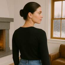 Women Sports Sweatshirts - Black - View 3