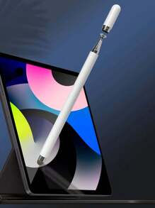 2-In-1 Magnetic Metal Disk Nano Fiber Tip Capacitive Stylus Pen For Smartphones, Tablets, Drawing And Editing, Pen Cap Is Magnetic