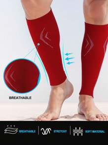 Comfortable Calf Compression Sleeve For Sports & Travel Breathable Footless Compression Socks For Unisex