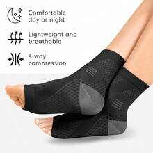This Ankle Compression Socks Feature A Toeless Design And Elastic Foot Support, Providing Arch And Ankle Support, Suitable For Daily Wear And Outdoor Activities. - Multicolor - View 5
