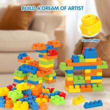 The Latest Large-Grain Chewable Soft Rubber Building Blocks For Children's Early Education DIY Building Blocks, Suitable For Babies To Play And Chew,