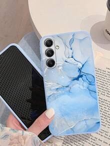 3 Stück Marmoroptik bemalte minimalistische stoßfeste Handyhülle kompatibel mit iPhone, kompatibel mit Galaxy, kompatibel mit Redmi, internationale Version, nicht die Inlandsversion - Verschiedenfarbig - Übersicht 6