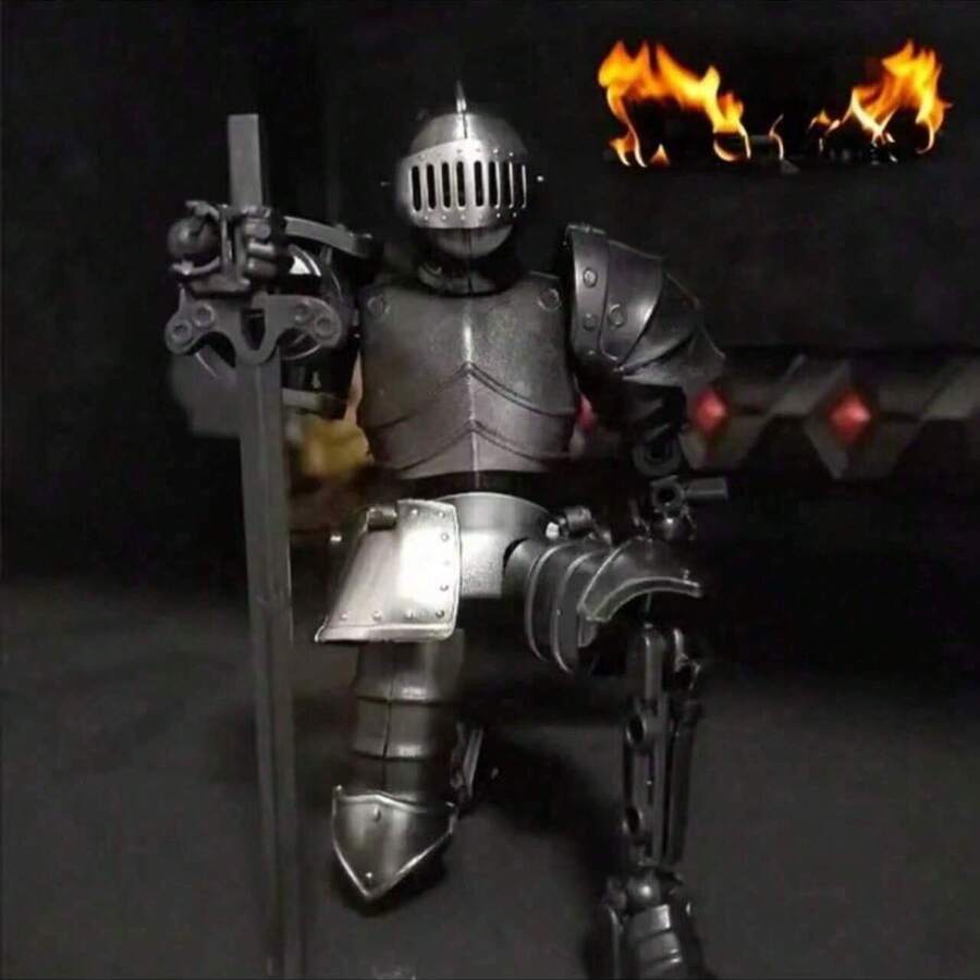 1pc- Medieval Knights Legion, Full Body Multi-Jointed Movable Figure, Armor Mech Warrior SamuraiLegion Building Block Action Figure For GamerEnthusiasts,Multiple Stvles To Choose From. Comes WithComplete Weapon Set.It Is A Great Gift For DesktopDecoration.Suitable For Home And Office Decoration.Holiday Gift - Multicolor - View 1