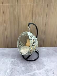 1 件迷你吊床椅模型，1:30 比例 DIY 娃娃屋配件，ABS 树脂家具，用于建造沙箱和微型房间装饰，非电动，无羽毛，适合元旦、情人节和一般庆祝活动 - 非常适合万圣节礼物、圣诞节礼物 - 彩色 - 查看 3