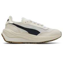 Puma Zapatillas deportivas ligeras y amortiguadoras de estilo casual Rider Elite para hombres y mujeres, 402922-06 - Azúcar de almendras blancas y negras cálidas - Ver 1
