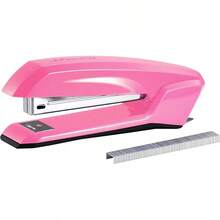 Bostitch Office Ascend Grapadora 3 en 1, capacidad de 20 hojas, almacenamiento integrado de removedor y grapas, 420 grapas incluidas, ligera, morado metálico - Magenta - Ver 7