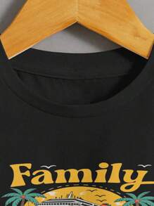 Family Cruise 2025 Making Memories Together Kids T Shirt Perfect Family Vacation Cruise Outfits Matching Tee Gift Summer Holiday Adventure Outfit Cute Children's Clothing - 黑色 - 查看 6