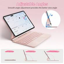 DANYCASE 背光智能键盘保护套，兼容 iPad (A16) 2025、第十代、10.9 英寸 iPad Air（第四/五代）、11 英寸 iPad Air M2/M3、13 英寸 iPad Air M2/M3、11 英寸 iPad Pro（第二/三/四代）、12.9 英寸 iPad Pro（第四/五/六代），磁吸式键盘保护套