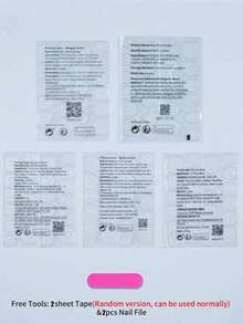 48 件/2 种款式，用中号方形假指甲提升您的风格 - 法式黑色边框假指甲和脚趾甲全覆盖假指甲套装 - 2 件指甲锉和 2 个指甲胶贴纸套装指甲，适合女孩、母亲、女士礼物，美白指甲套装带可拆卸假指甲，适合节日、派对、约会和日常佩戴，按压指甲美甲用品