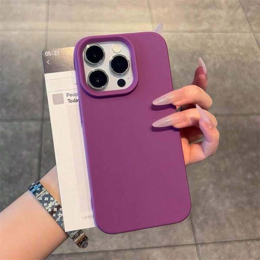 17pro Max Liquid Silicone Phone Case Mobile Phone Case 16PLUS 16PRO MAX 16  Cell Phone Case15PLUS 15PRO MAX 15 Fundas Phone 14  14PLUS 14PRO MAX Cover De Phone 13PLUS 13PRO MAX 13 12 11 - 紫色 - 查看 1