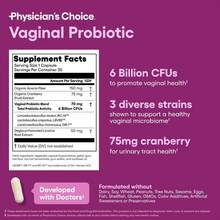 Physician's Choice Vaginal Probiotic - Daily Support For PH Balance, Odor Control, Feminine Microbiome & Flora Health With Cranberry For Women - 1 - Xem 6