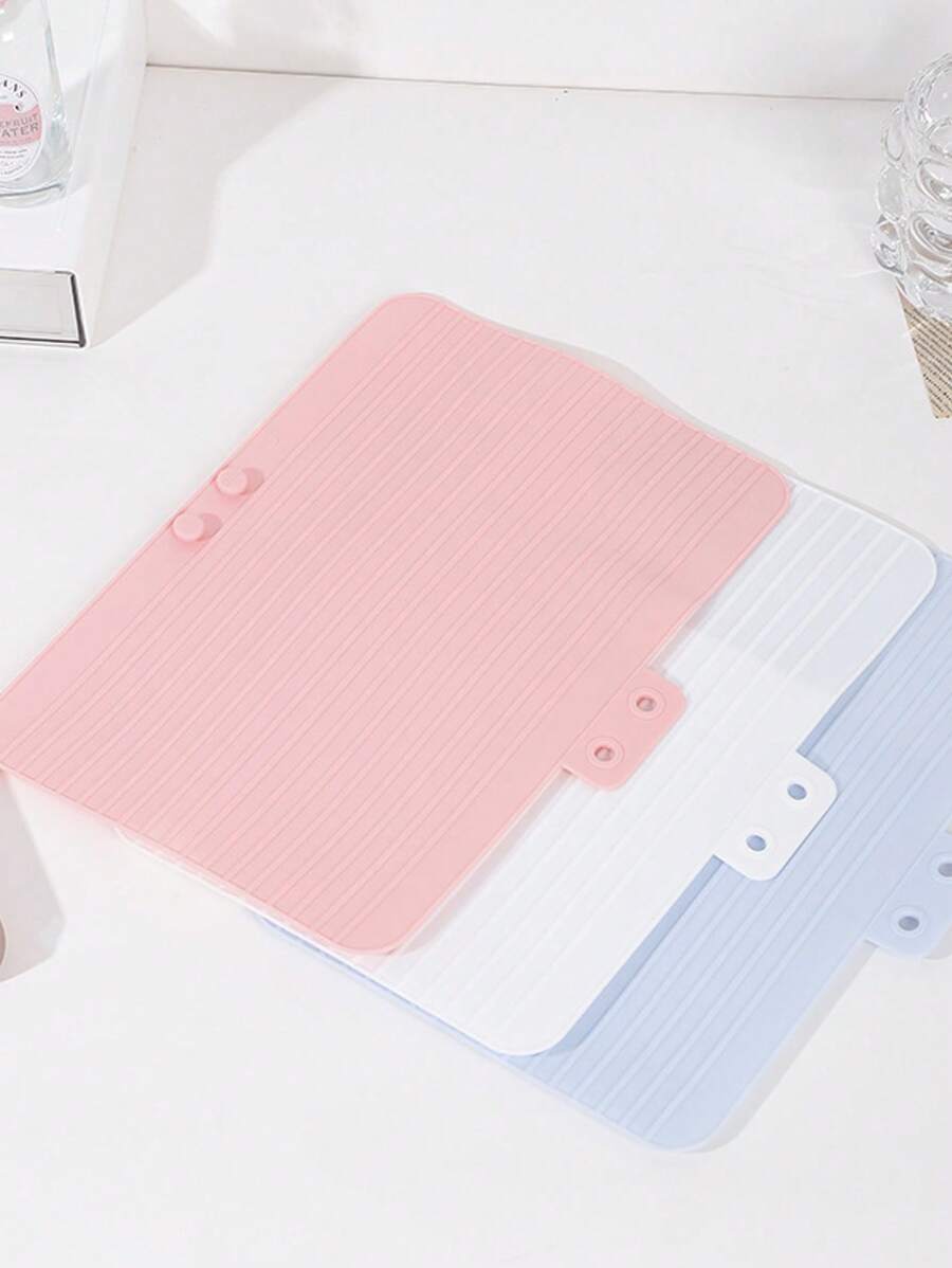 1pc Silicone High-Temperature Resistant Travel Bag, Suitable For Curling Irons And Straighteners - Portable Anti-Perming Storage Bag With Heat Insulation Pad, Pink And Blue, Suitable For Long Hair Styling Tools