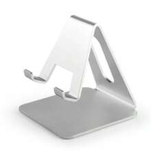 1pc Pink Aluminum Alloy Slouchy Desk Mount Holder Stand For Phones & Tablets Compatible With IPhone, Android Phone, Gift For Birthday, Family, Friends Phone Holder, Phone Stand, Phone Accessories