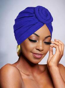 Awegeo 女士纯色头巾，带装饰细节 - 休闲时尚头巾，适合居家和日常佩戴 - 彩色 - 查看 15