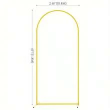 Soporte de arco de boda fondo de oro metálico, soporte de arco de fondo para ceremonia, fiesta de cumpleaños, fiesta de novia, banquete, decoración del día de San Valentín, arco de boda elegante de metal dorado - Tamaños 6.5ft/5ft/4ft para ceremonias, cumpleaños y fiestas de jardín, arco de boda de metal para fondo de jardín