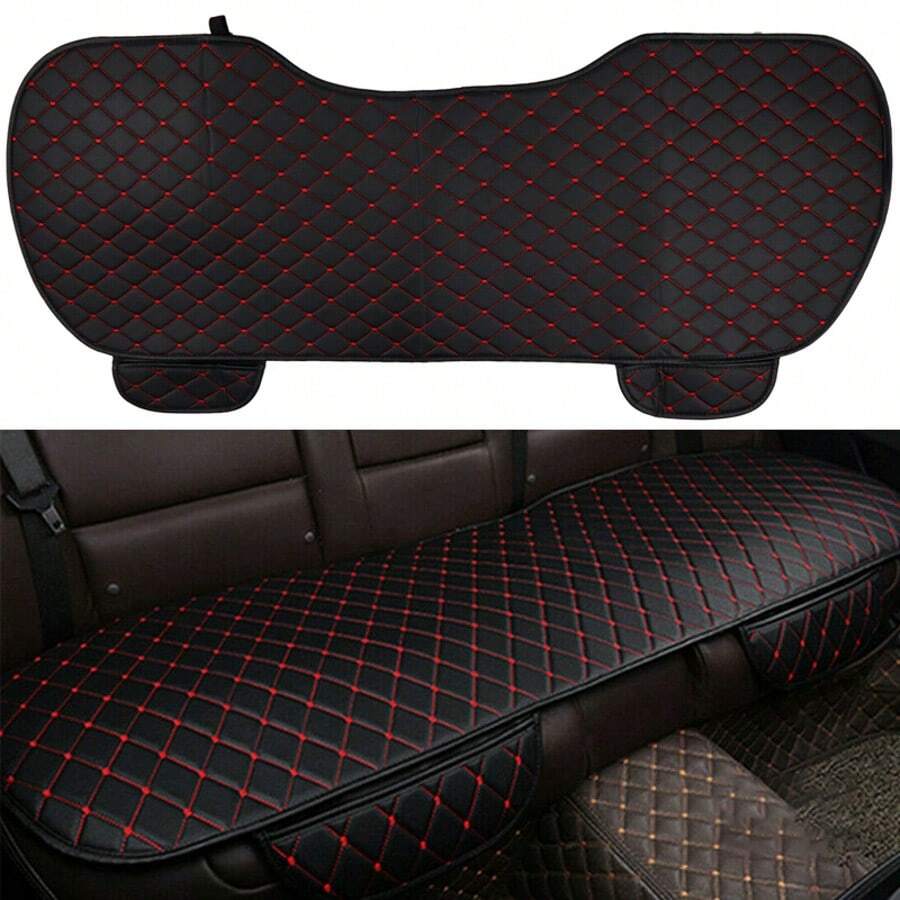 Car Rear Back Seat Universal Cover Pad Mat Chair Protector Cushion PU Leather - 彩色 - 查看 1