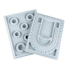 [3 Pcs Bead Tray] 1pc/2pcs/3pcs Bead Tray DIY Bead Design Plate, For Making Bracelets And Necklaces, Shaping Measurement DIY Tools
