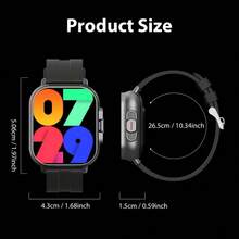 [2-in-1 D8pro Smartwatch] - Eingebaute Kopfhörer mit kabellosen Kopfhörern - Kabelloses Telefonieren, 2,01 Zoll hochauflösender Touchscreen, Musik- und Fotosteuerung, Sportdesign, USB-Aufladung, Lithium-Polymer-Akku, Aluminiumgehäuse, Silikonarmband - perfektes Geschenk zum Geburtstag