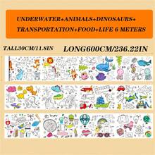 1pc 0.9m Color-Filling Drawing Paper, Large Size Scribble Paper, Coloring Painting Paper Roll, Watercolor Painting Canvas, Wall-Mountable, Non-Messy Back To School,Back To School,School Supplies