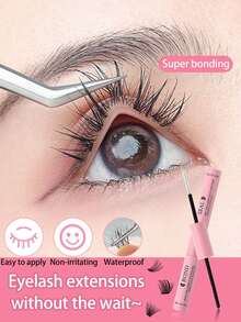 [Keo dán bền đến 72 tiếng] Bộ dụng cụ nối mi siêu chắc, bao gồm 10ml keo dán mi rời và chất làm kín, dụng cụ uốn mi, keo dán mi chùm 2 trong 1, độ bám dính cao, dịu nhẹ và không gây kích ứng, keo dán mi chống thấm nước, đặc biệt dành cho mi chùm. - Nhiều màu - Xem 4