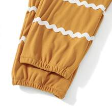 Adult Women Gingerbread Man Costume Long Sleeve Hooded Patchwork Christmas Jumpsuit Cosplay Costume