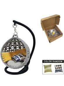 1 件迷你吊床椅模型，1:30 比例 DIY 娃娃屋配件，ABS 树脂家具，用于建造沙箱和微型房间装饰，非电动，无羽毛，适合元旦、情人节和一般庆祝活动 - 非常适合万圣节礼物、圣诞节礼物 - 彩色 - 查看 6