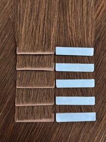 Invisible Tape In Hair Extensions Human Hair Seamless Injected Hand-Tied Pro Virgin Human Hair Tape Ins Balayage 10PCS(1#,2#,18P613#,60#) - S2 - View 3