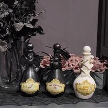 Halloween Home Decor Resin Bat Potion Bottles For Indoor Use Spooky Décor 4.25 X 4.25 X 9.5 Inches - 黑色 - 查看 7