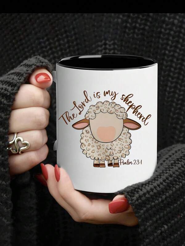 MissDaisy-Funny Sheep Coffee Mug, Sheep Lover Mug, Gift For Farmer, Sheep Gift, Sheep Lover Gift, Sheep Farmer Gift Tea Cup, I Don't Give A Sheep