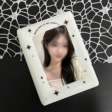 1pc Black White Butterfly Photo Card Holder, Sparkling Star Mini Album, Ins Style Butterfly Pattern 3-3.5in Photo Card Holder, Suitable For Storing And Protecting Celebrity Album Cards, Anime Games, Peripheral Small Cards - Black and White - View 4