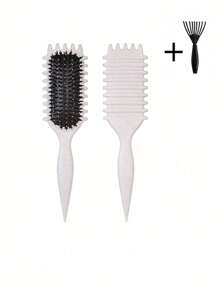 2 piezas Cepillo de caramelo Cepillo rizado mejorado - Herramienta de peinado rizado unisex, reduce el tirón y el frizz, excelente para uso en salón y viaje Cepillo rizado para el hogar Cuidado corporal Cepillo definidor